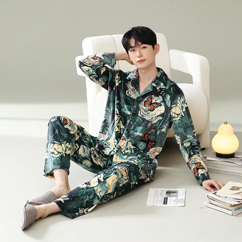 Good Fortune Pajama Set Men's Image Color-2