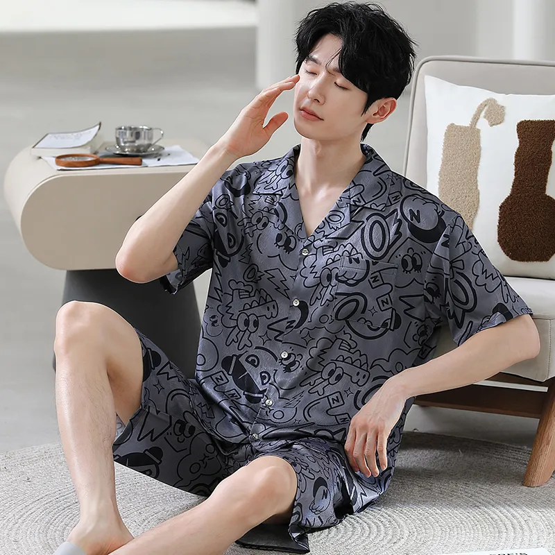 Good Fortune Pajama Set Men's Image Color-2