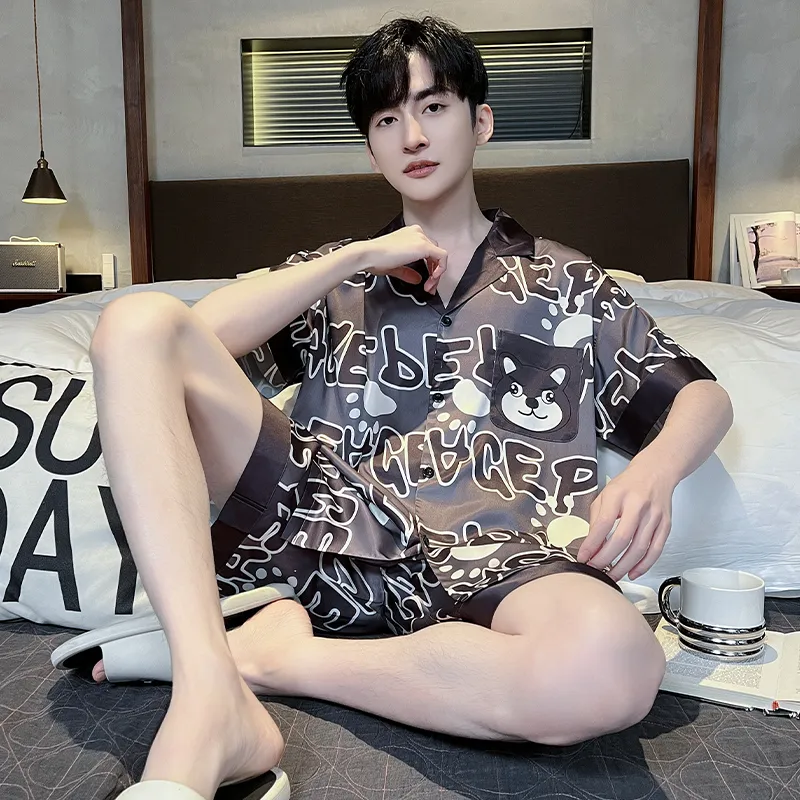Good fortune Men Pajama Sets-2