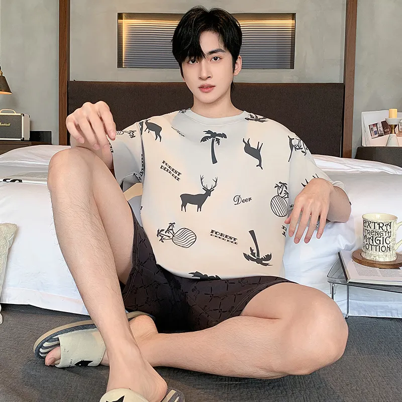 Good Fortune Pajama Set Men's Image Color-3