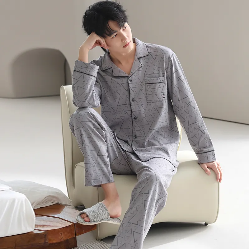 Good Fortune Pajama Set Men's Image Color-1