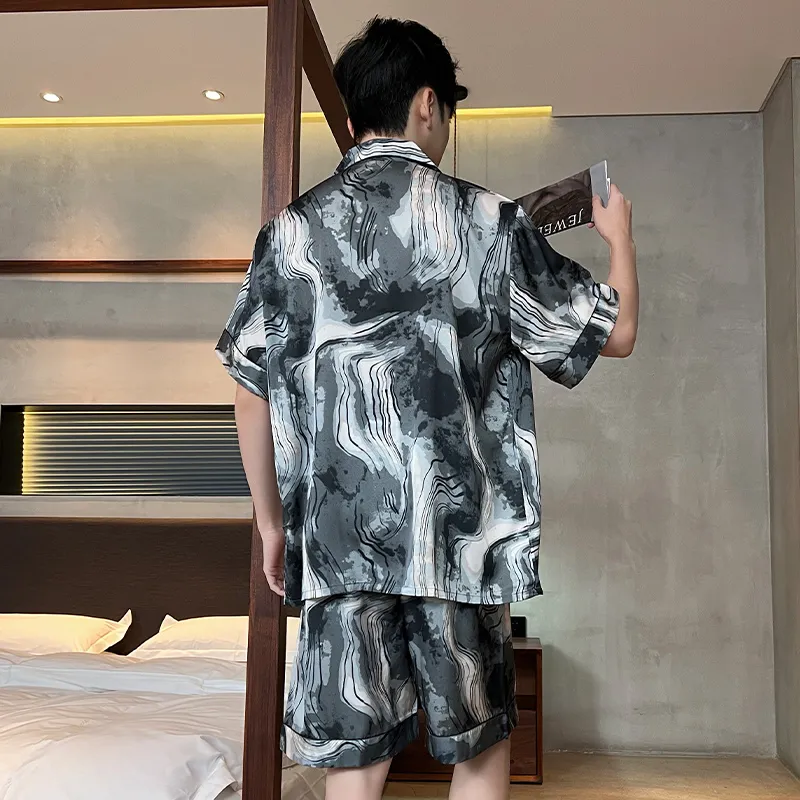 Good fortune Men Pajama Sets-2