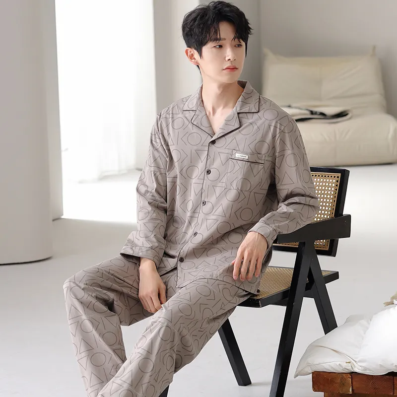 Good Fortune Pajama Set Men's Image Color-2