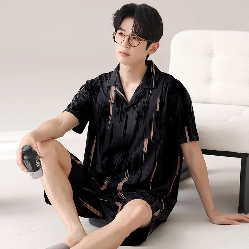 Good fortune Men Pajama Sets-3