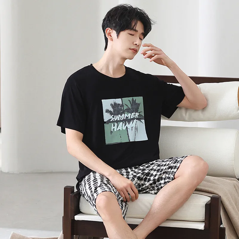 Good fortune Men Pajama Sets-3