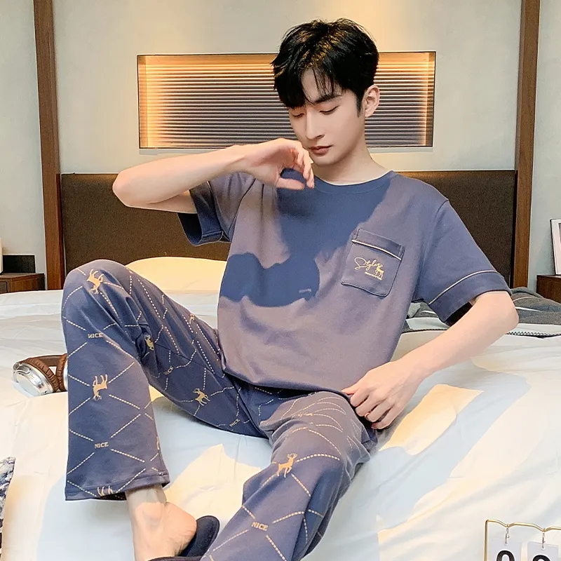 Good fortune Men Pajama Sets-7