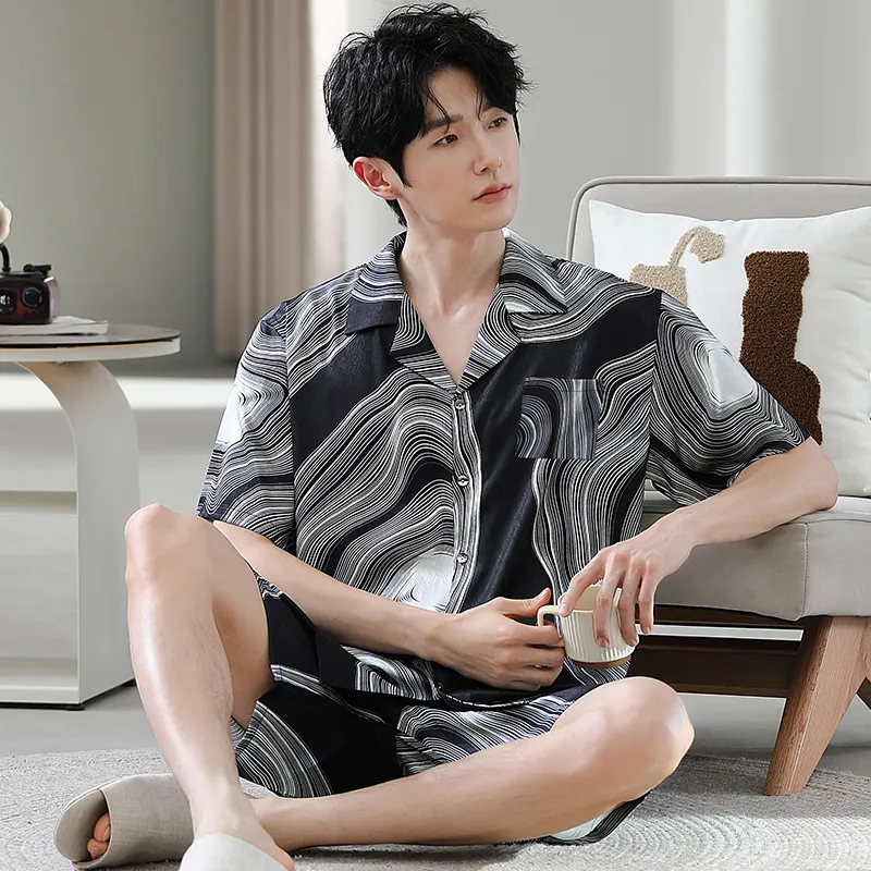 Good Fortune Pajama Set Men's Image Color-2