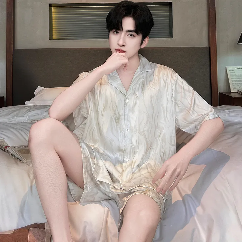 Good fortune Men Pajama Sets-4