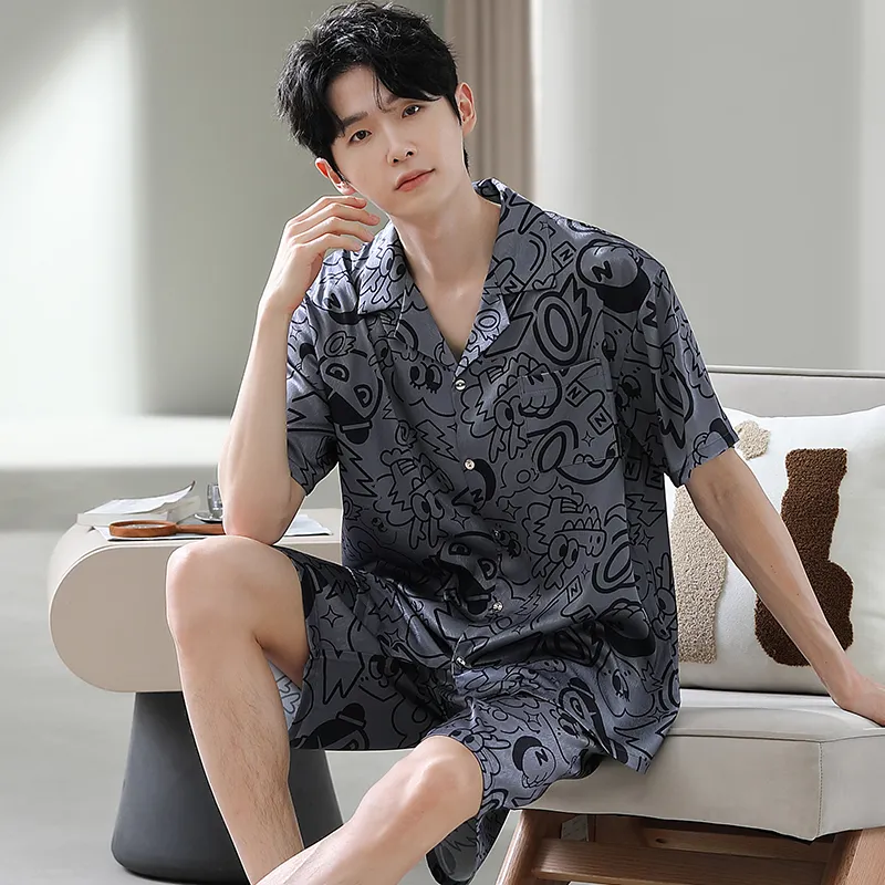 Good Fortune Pajama Set Men's Image Color-3