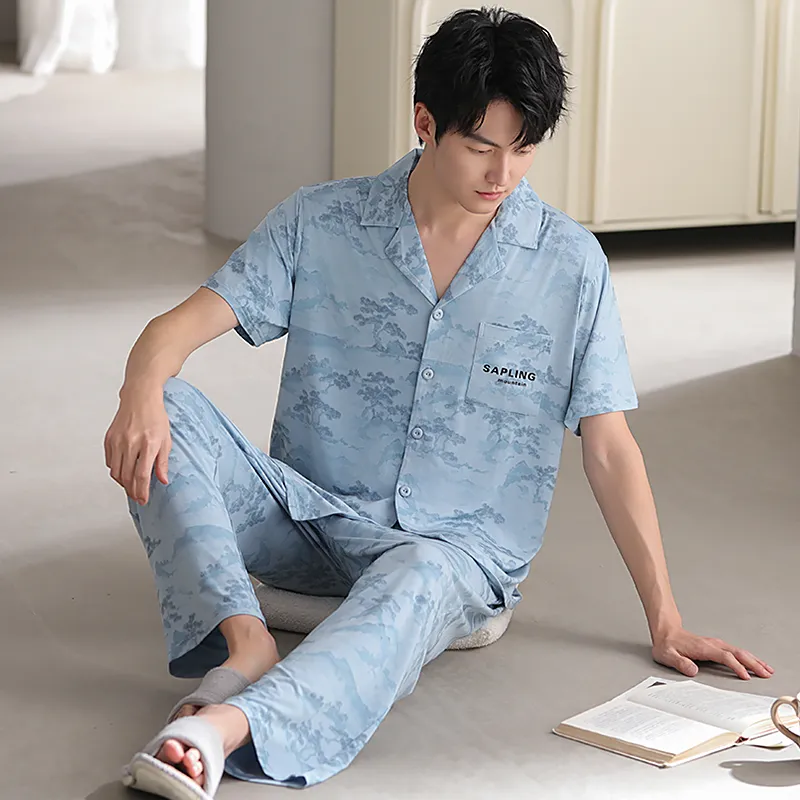Good fortune Men Pajama Sets-1