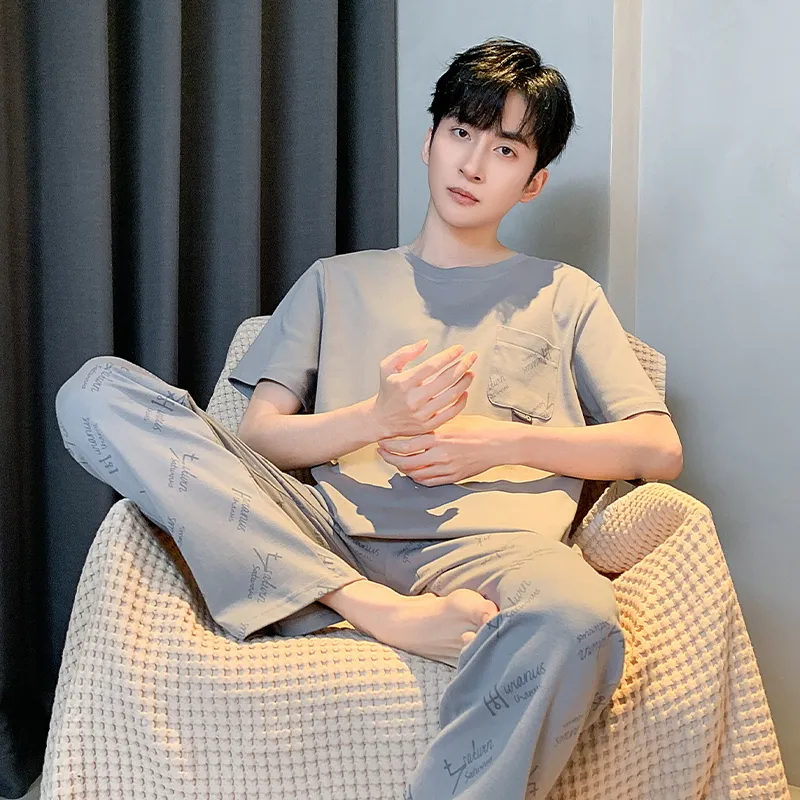 Good fortune Men Pajama Sets-7