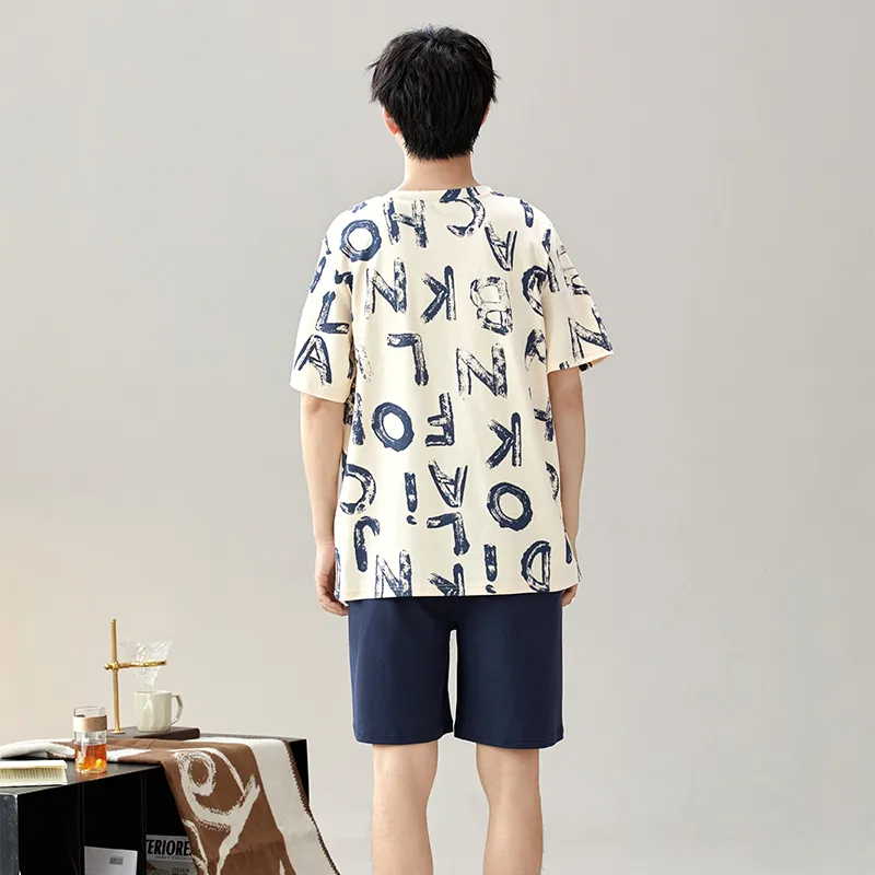 Good fortune Men Pajama Sets-2