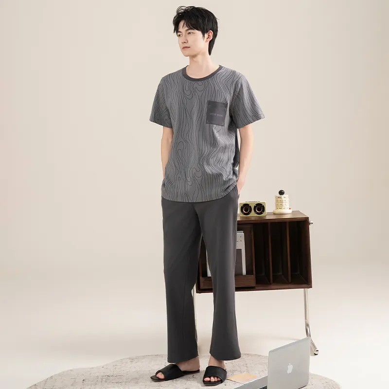 Good fortune Men Pajama Sets-2