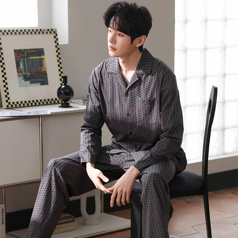 Good Fortune Pajama Set Men's Image Color-2