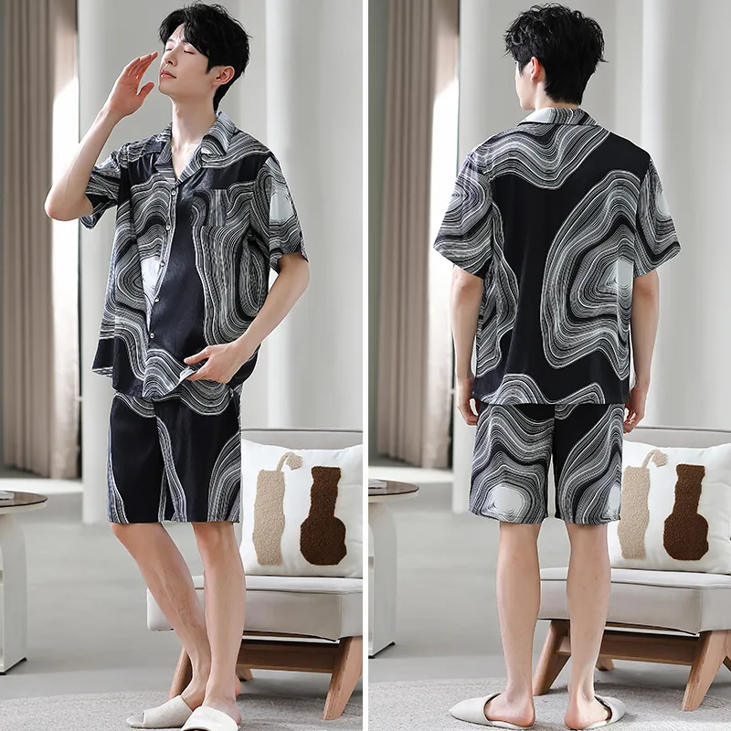 Good Fortune Pajama Set Men's Image Color-5