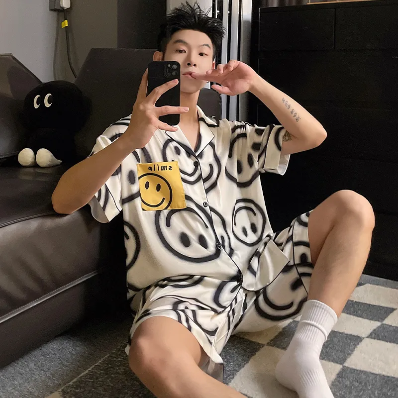 Good fortune Men Pajama Sets-5