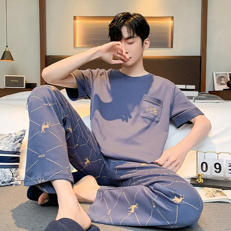 Good fortune Men Pajama Sets-6