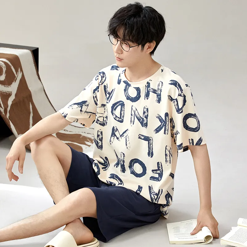Good fortune Men Pajama Sets-6