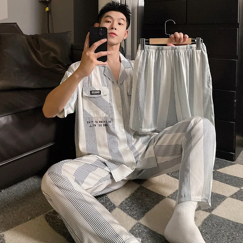 Good fortune Men Pajama Sets-2