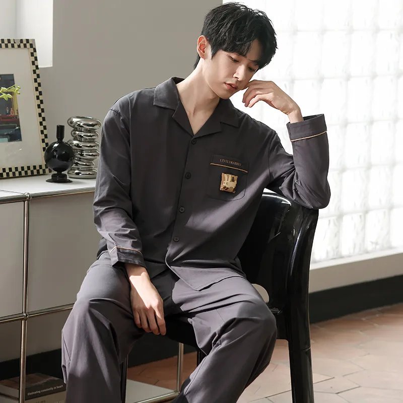 Good Fortune Pajama Set Men's Image Color-2