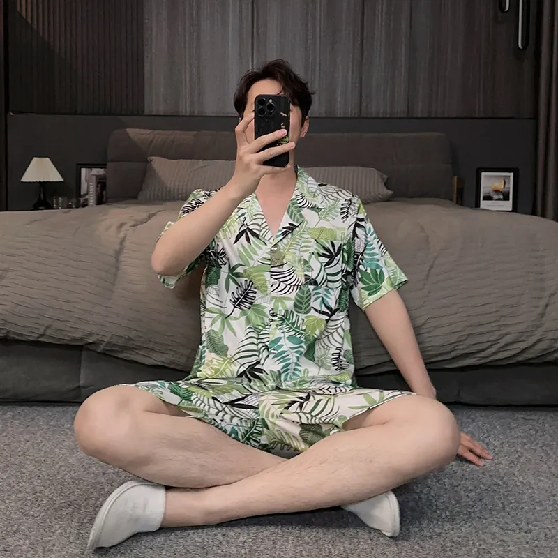 Good fortune Men Pajama Sets-3