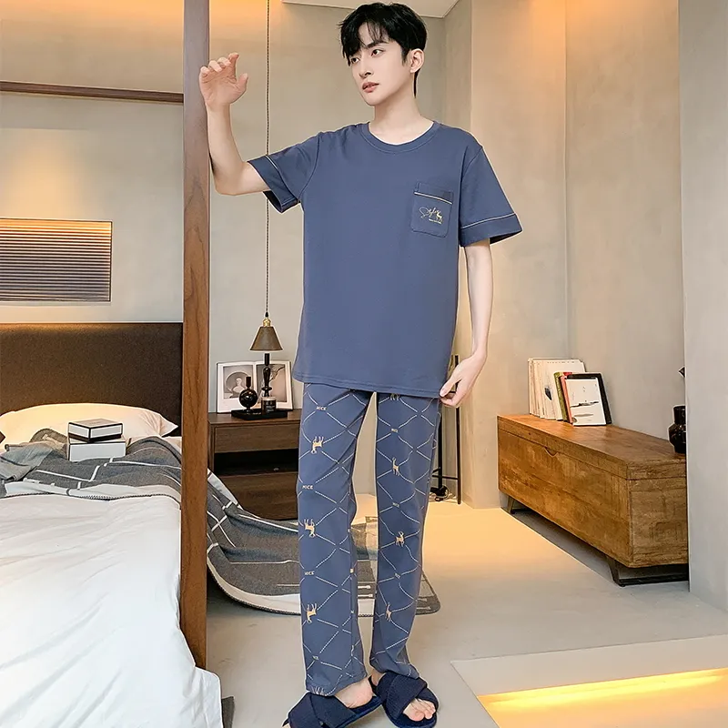 Good fortune Men Pajama Sets-1