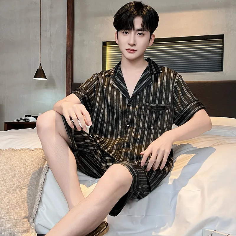 Good fortune Men Pajama Sets-3
