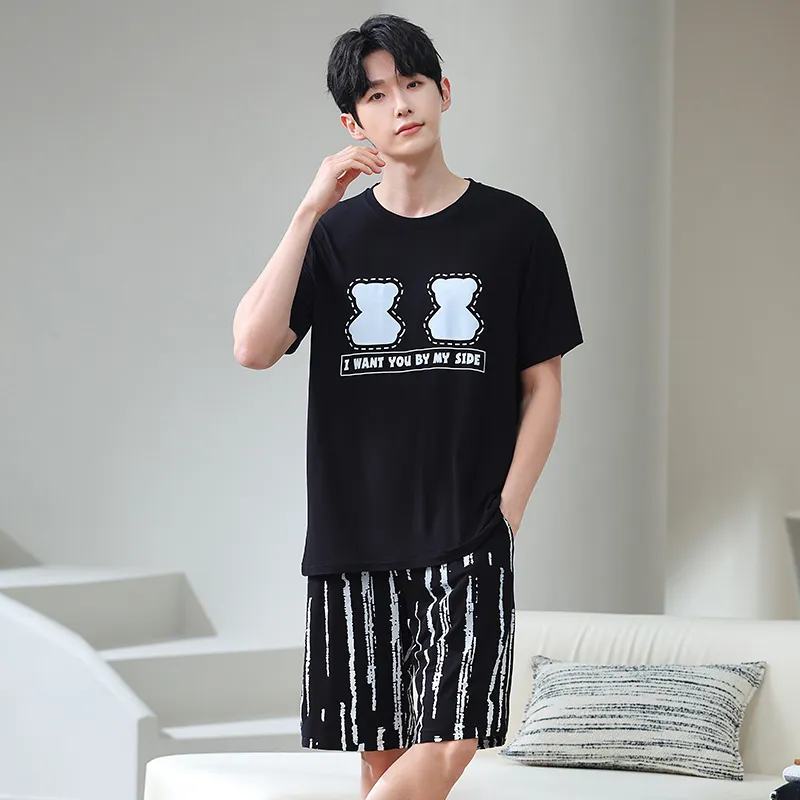 Good fortune Men Pajama Sets-2