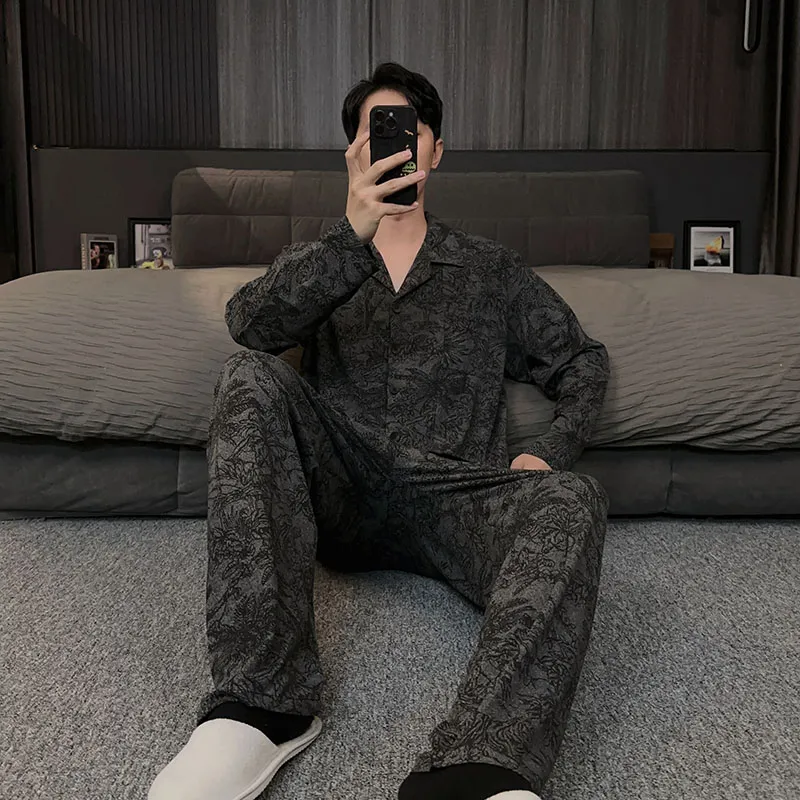 Good Fortune Pajama Set Men's Image Color-2