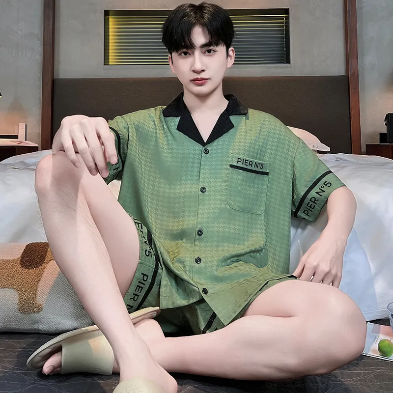 Good fortune Men Pajama Sets-4