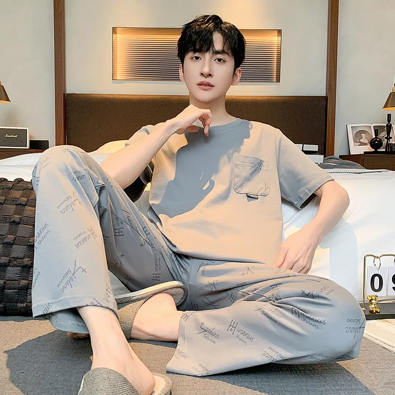Good fortune Men Pajama Sets-4