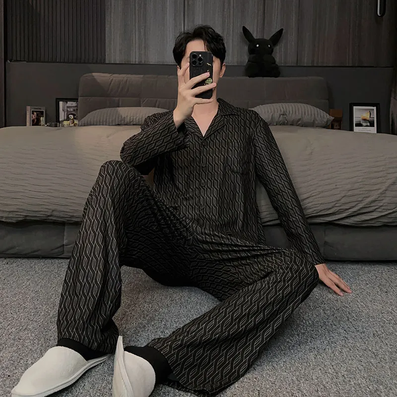 Good Fortune Pajama Set Men's Image Color-3