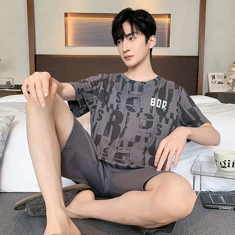 Good fortune Men Pajama Sets-4