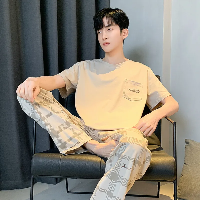 Good fortune Men Pajama Sets-6