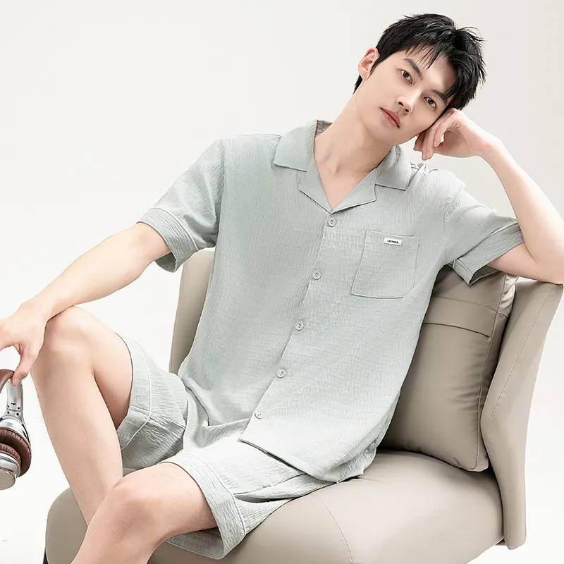 Good fortune Men Pajama Sets-4