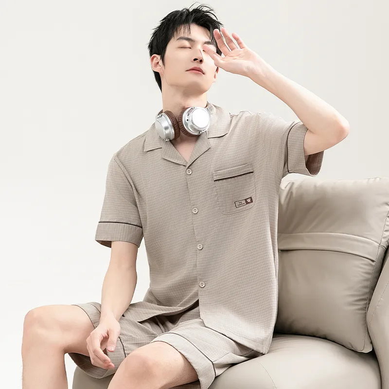 Good fortune Men Pajama Sets-5