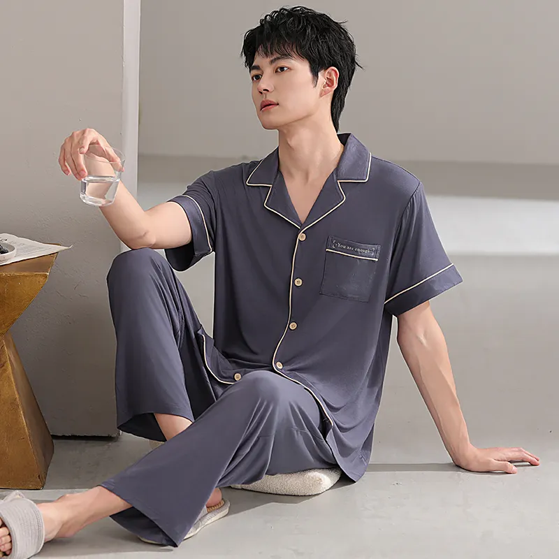 Good fortune Men Pajama Sets-4