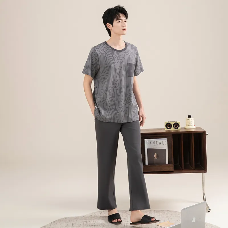 Good fortune Men Pajama Sets-1