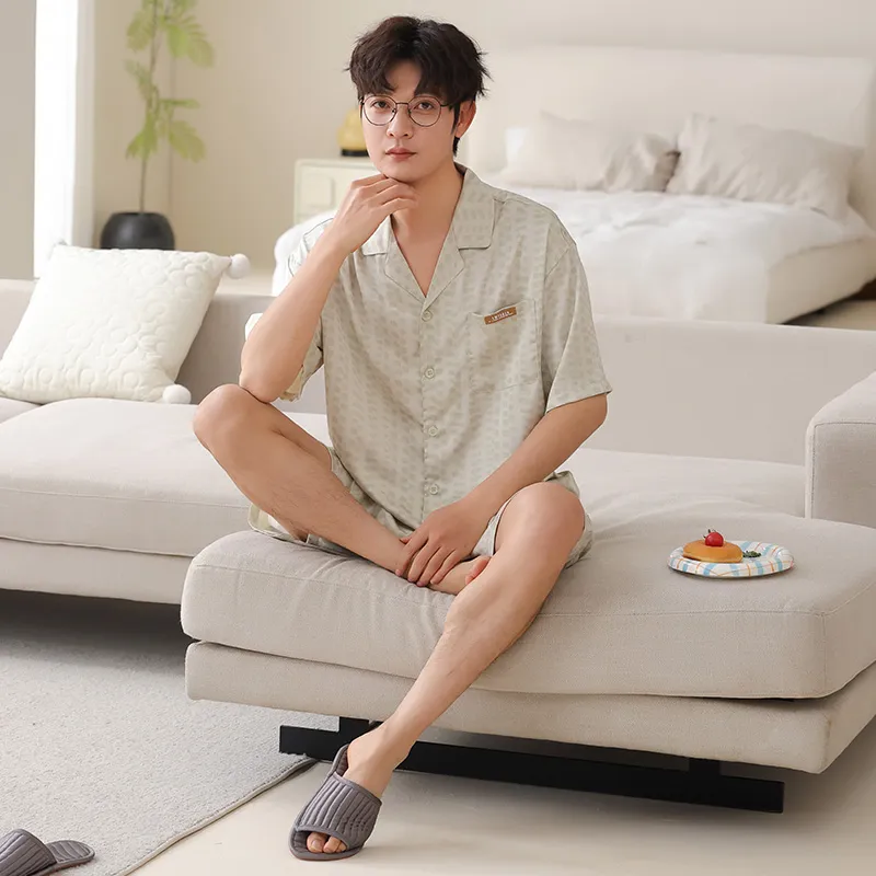 Good Fortune Pajama Set Men's Image Color-1