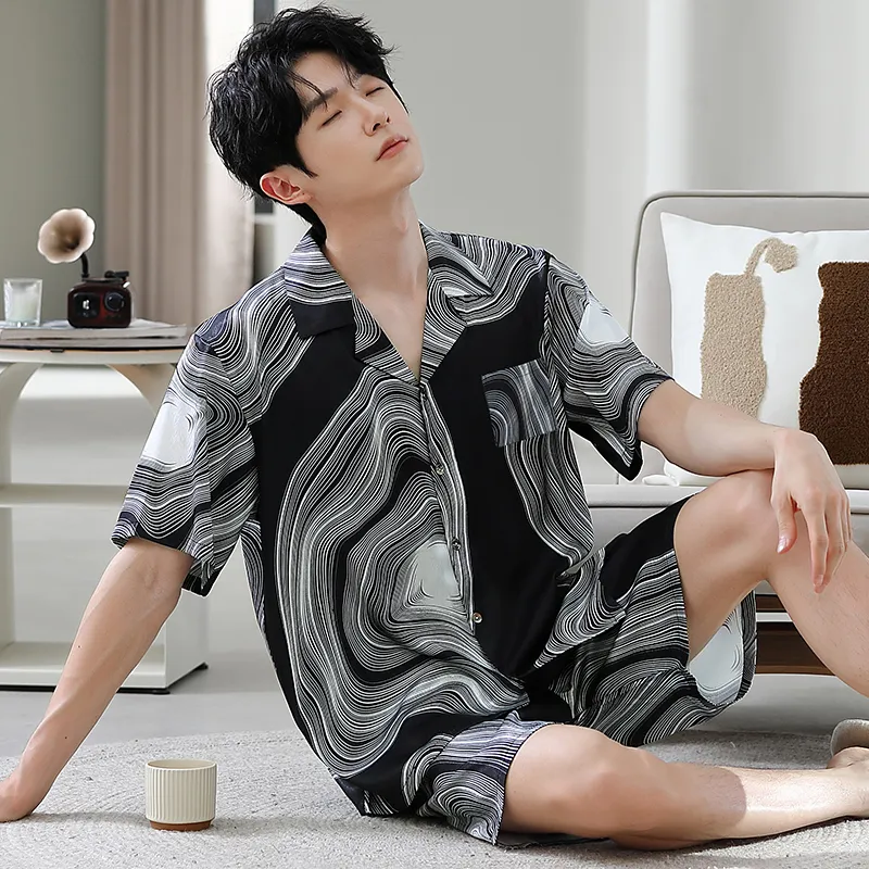 Good Fortune Pajama Set Men's Image Color-4