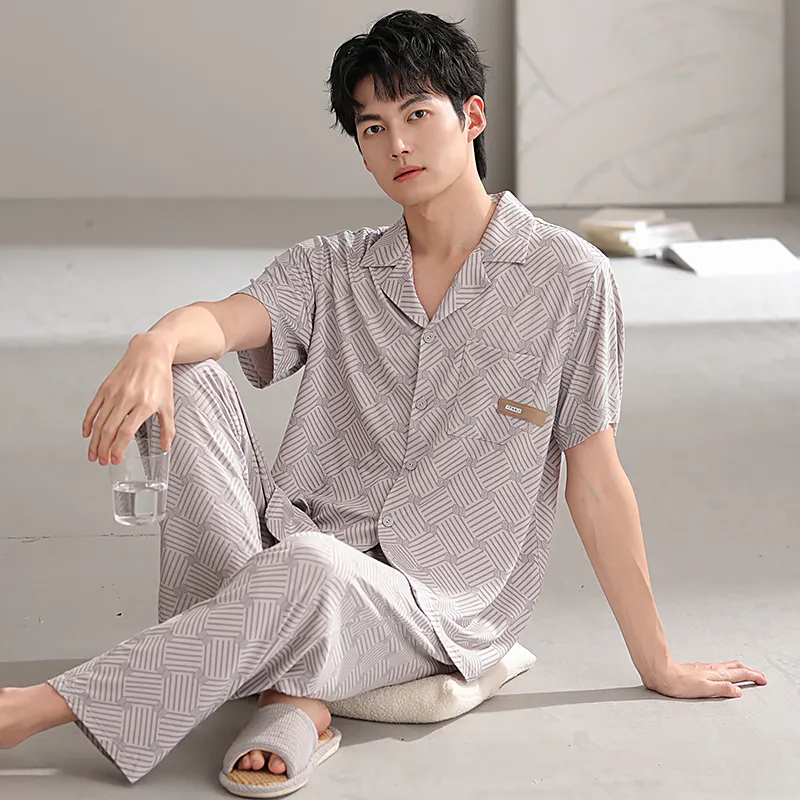 Good fortune Men Pajama Sets-3