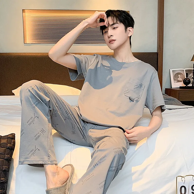 Good fortune Men Pajama Sets-3