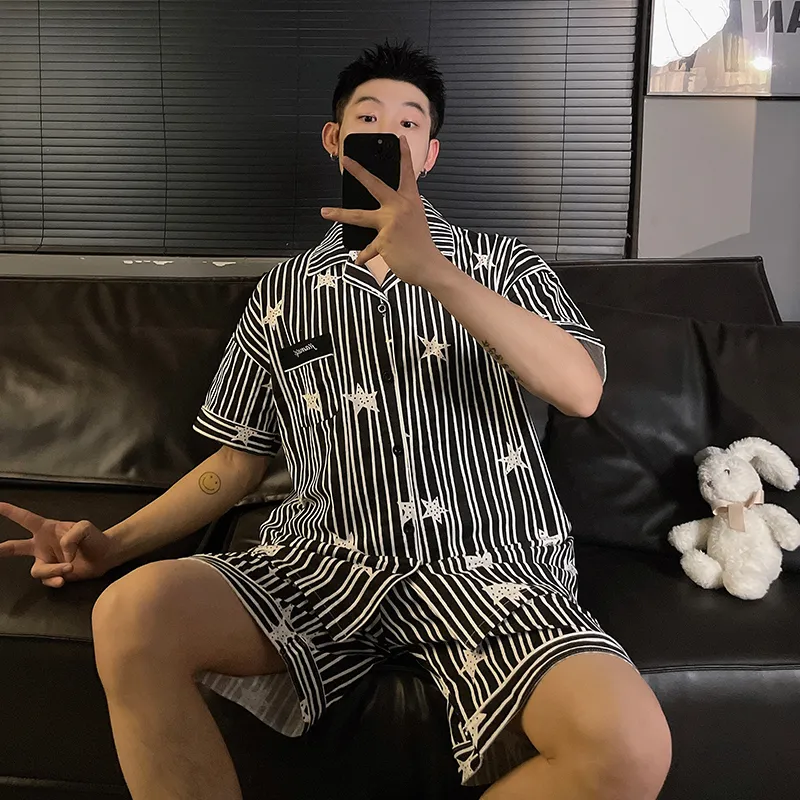 Good fortune Men Pajama Sets-3