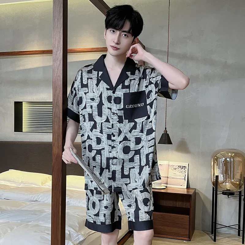 Good fortune Men Pajama Sets-6