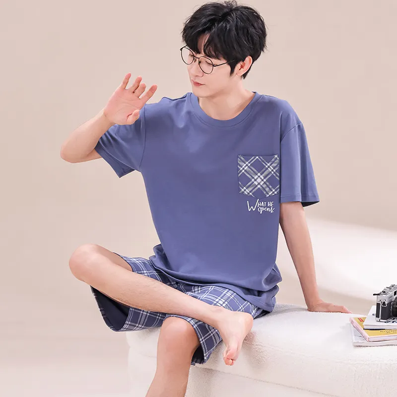 Good fortune Men Pajama Sets-4
