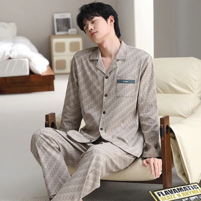Good Fortune Pajama Set Men's Image Color-4