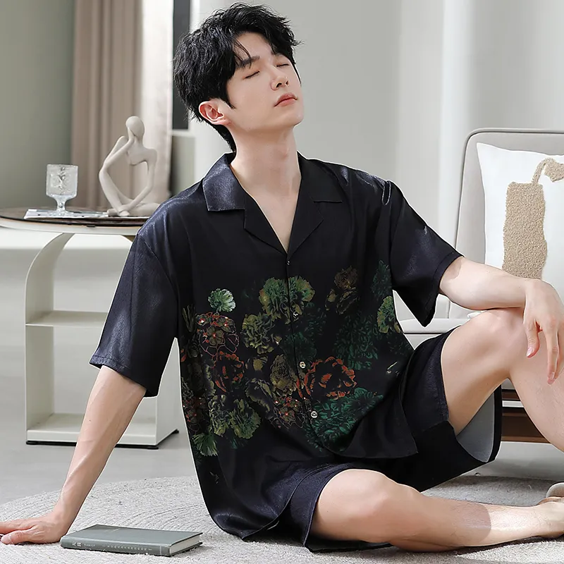 Good Fortune Pajama Set Men's Image Color-2