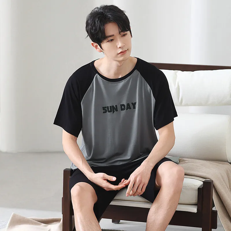 Good fortune Men Pajama Sets-3
