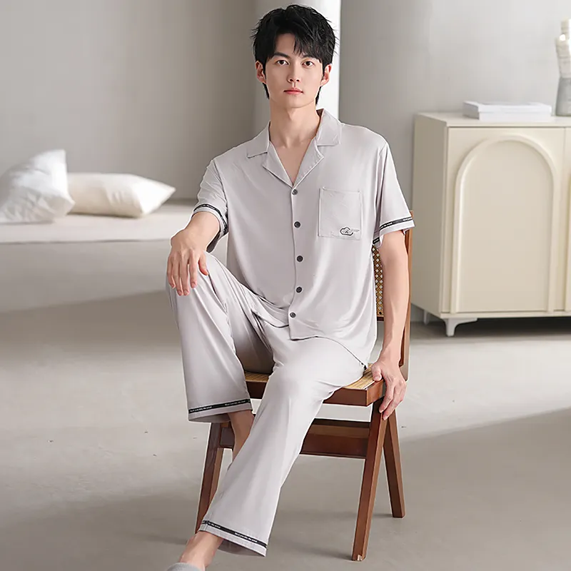 Good fortune Men Pajama Sets-2