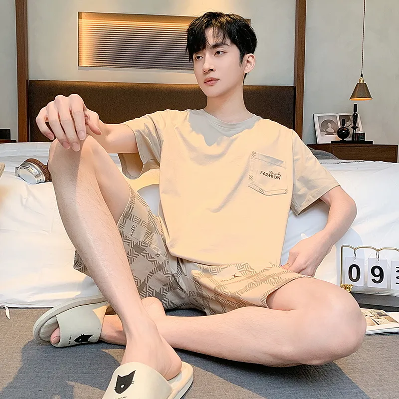Good fortune Men Pajama Sets-5